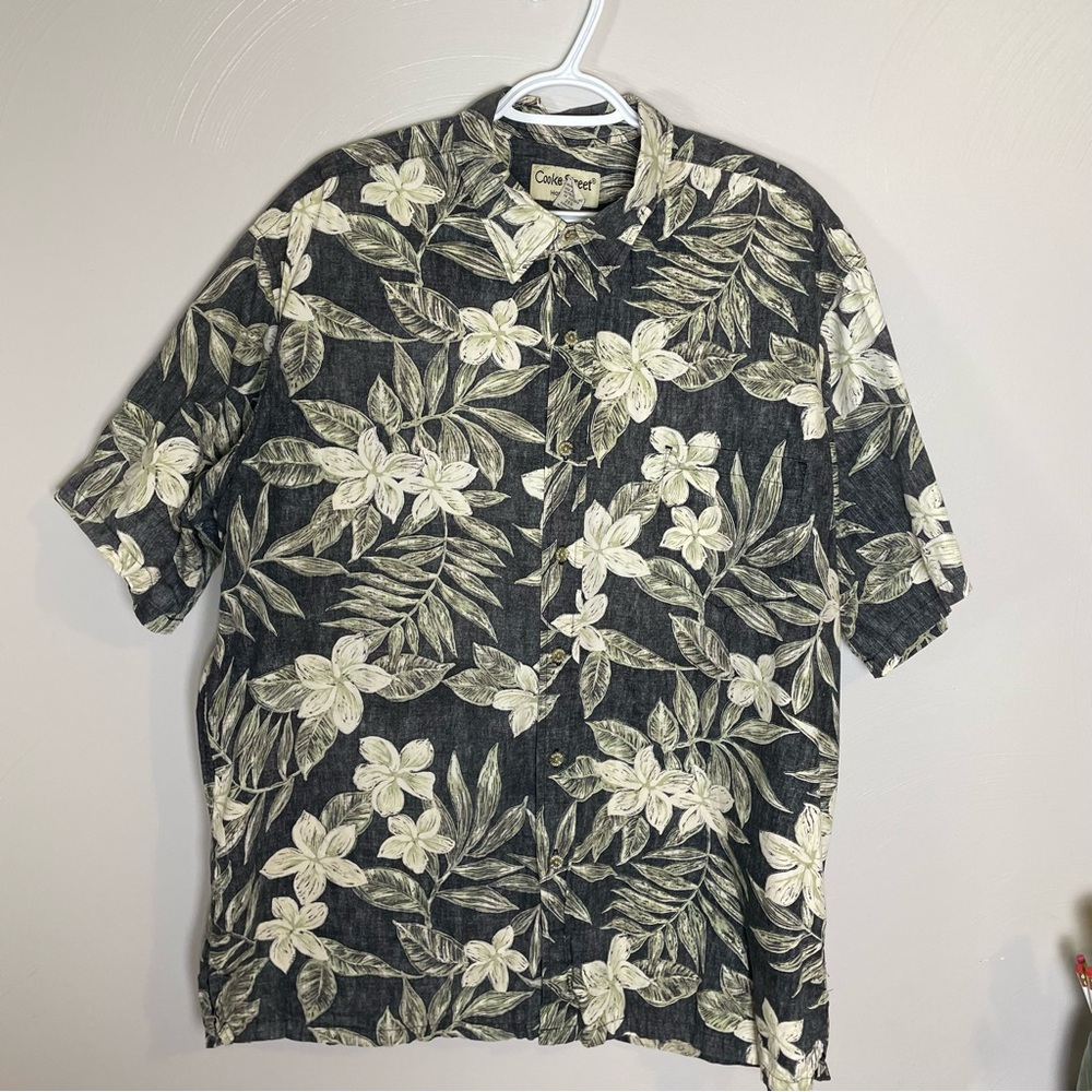 Cooke St. Honolulu Hawaiian Men’s Short Sleeve Button Up 100% cotton Size XXL